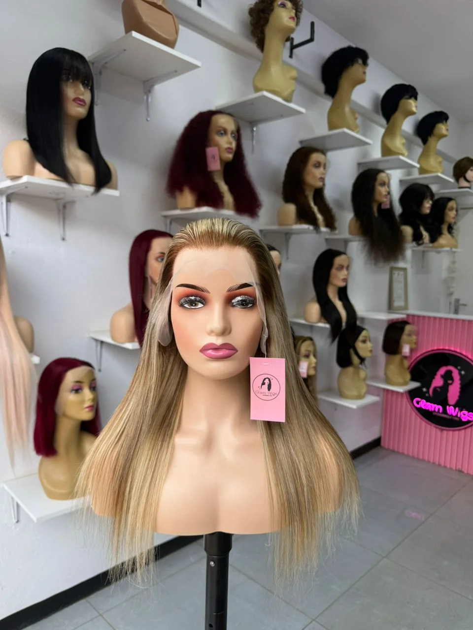 Blonde with dark roots