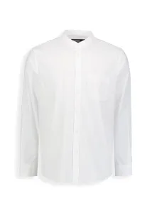 Pigment Wash Mandarin Cotton Shirt