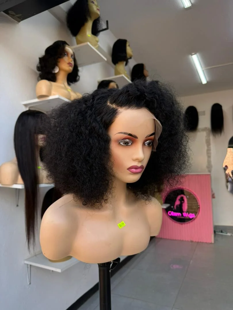 Pixie curl SDD 14 inch -13x4 Full frontal Human hair
