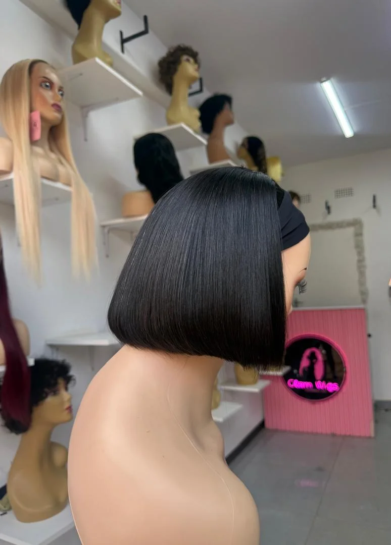 Headband wig Vietnamese 8 inch bob