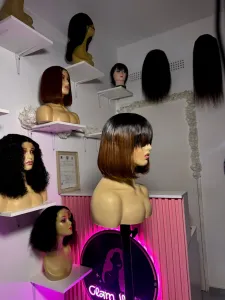 Fringe bob wig 8 inch ombre 1b/4