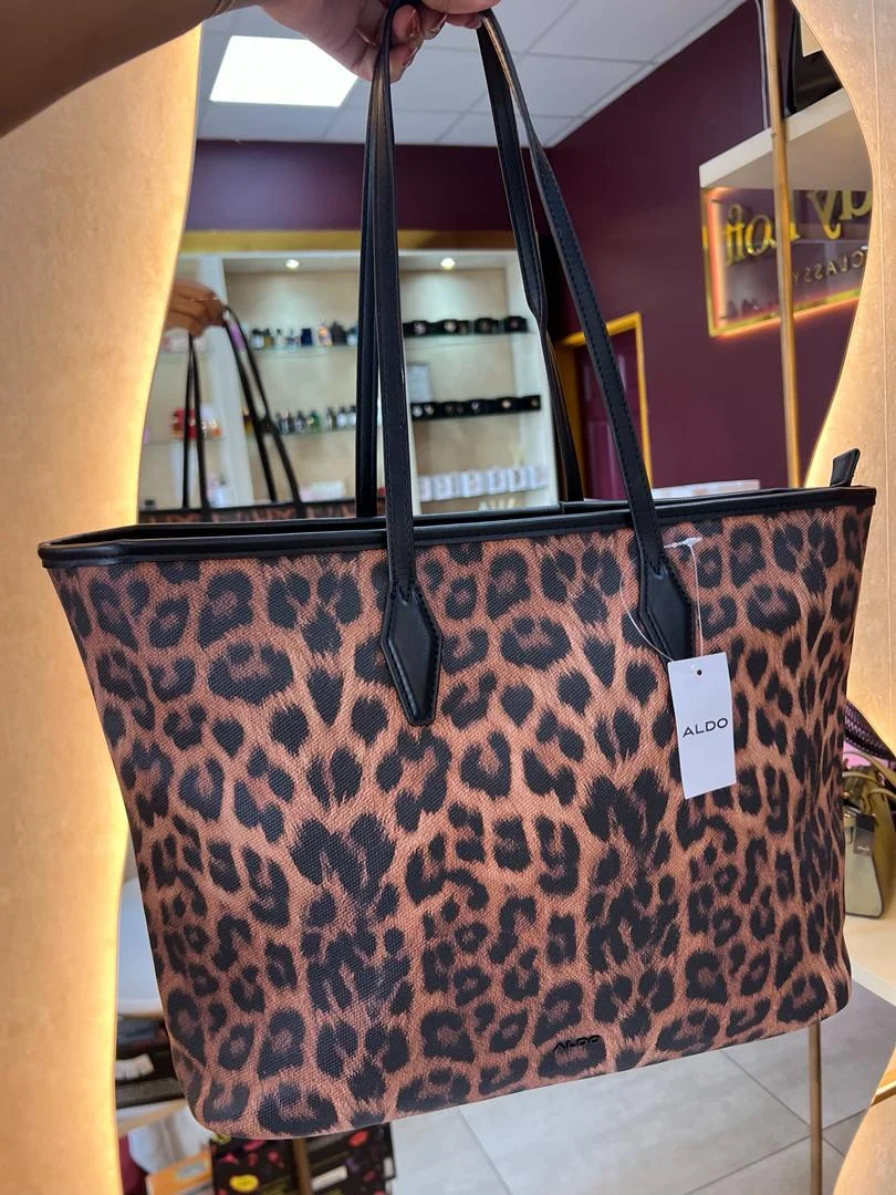 Aldo Everythingtote leopard patterned shoulder bag