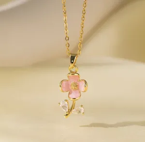Pink Flower 🌸 Necklace