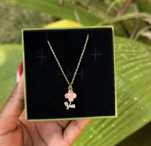Pink Flower 🌸 Necklace